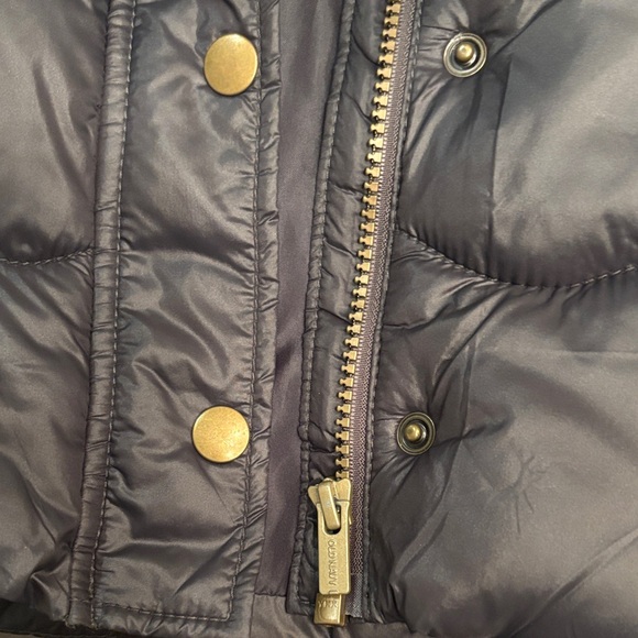 Old Navy Black Puffer Jacket with Faux Fur Trim Hoodie 4T - Picture 3 of 8